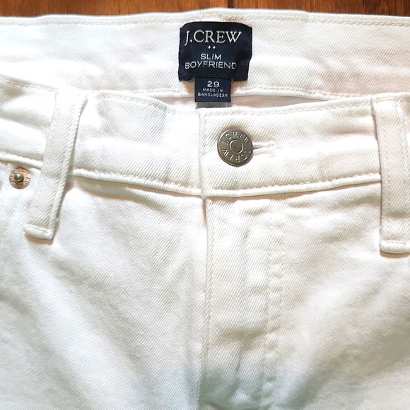 J. Crew white, slim boyfriend jeans in excellent condition! - Picture 2 of 11